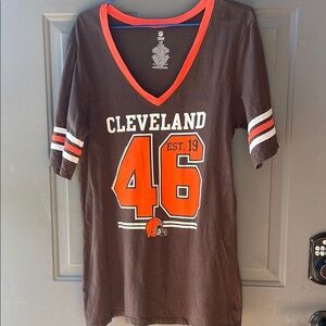 Cleveland Football V-Neck Tee